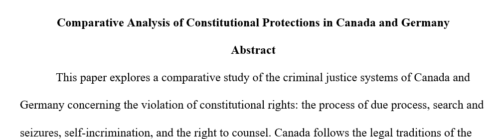 Compare and contrast the legal systems of two countries 1