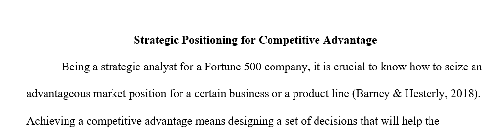 Product Differentiation