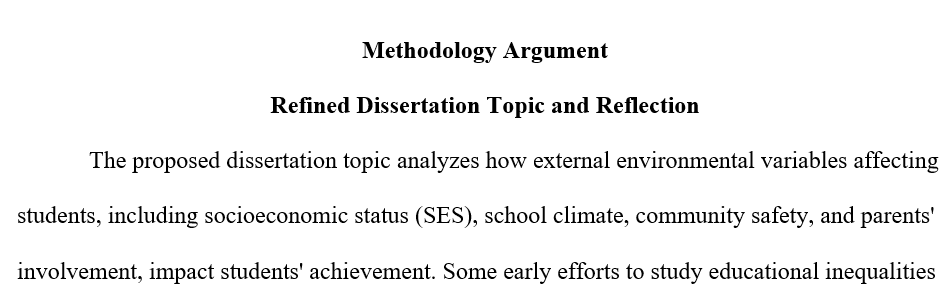 A quantitative or qualitative methodology