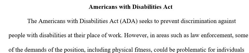 Americans with Disabilities