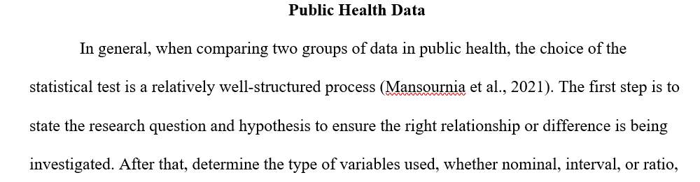 Discuss the impact of data type on test selection