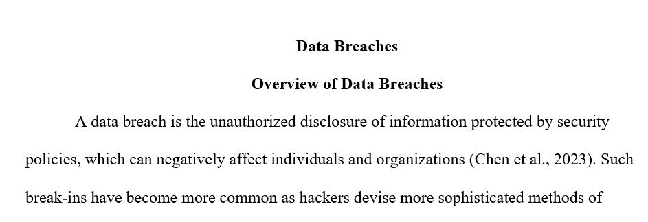 Investigate current data breaches