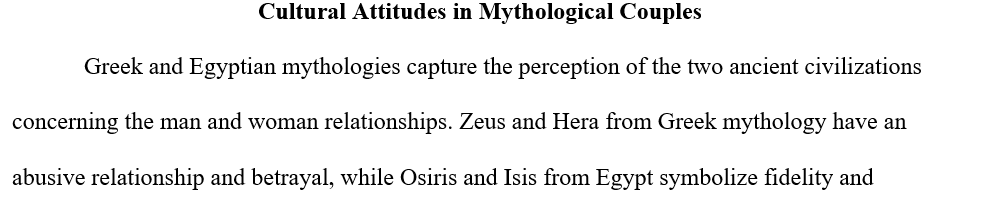 Mythologies of several cultures