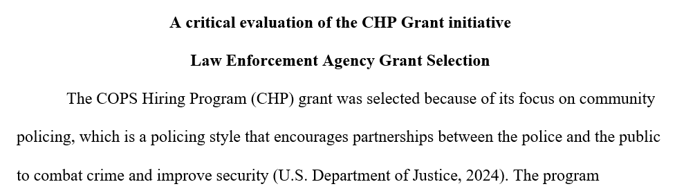 Research a criminal justice agency
