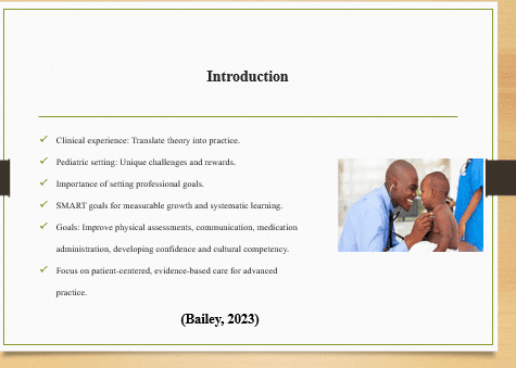 Smart goals are for the clinical experience