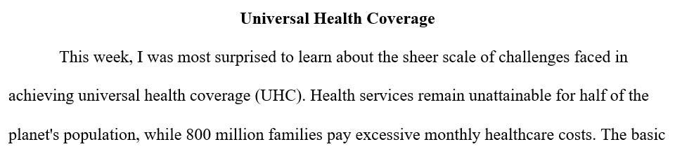 The initiative of Universal Healthcare Coverage