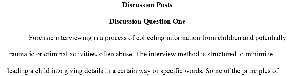 What is forensic interviewing