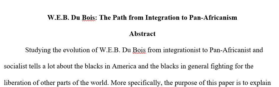 What period of DuBois life did he articulate