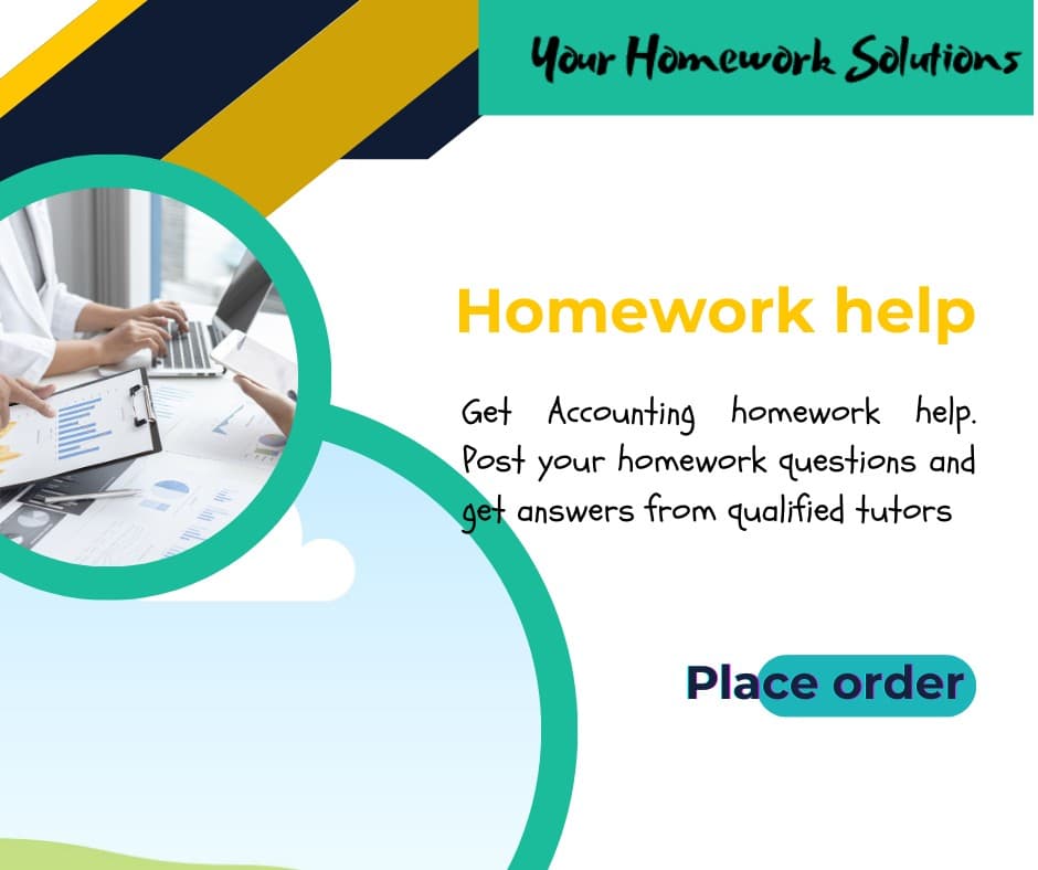 Accounting homework help