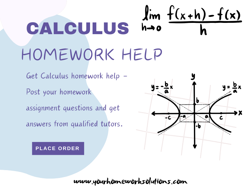 Calculus homework help