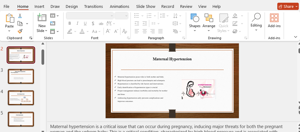 maternal hypertension