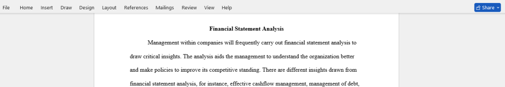 financial statement 