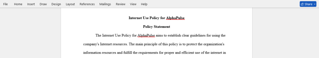 internet use policy