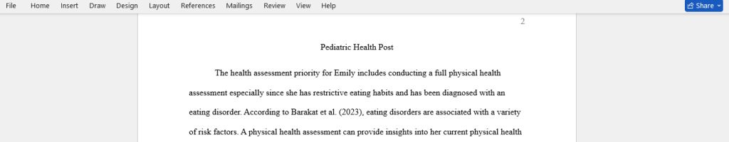 pediatric health post