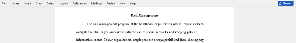 risk management 