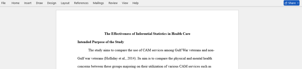 inferential statistics 