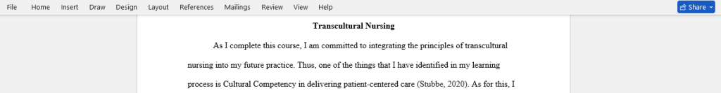 transcultural nursing 