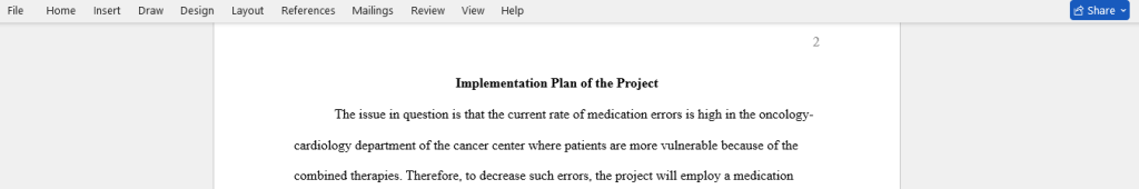 implementation plan