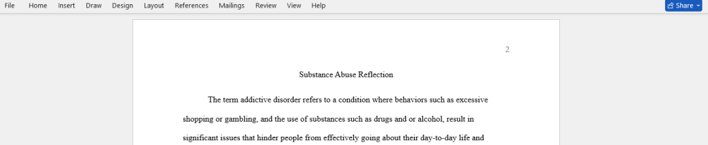 substance abuse 