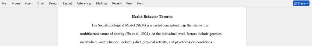 health behavior theories 