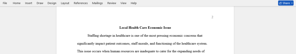 health care economic issue 