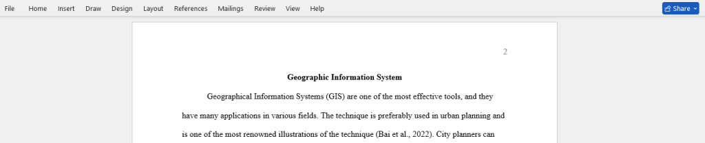 geographic information systems