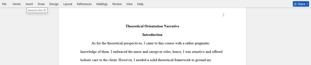 theoretical orientation 