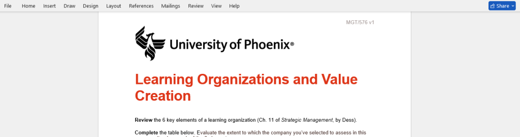 learning organizations 