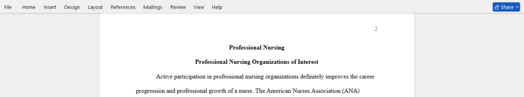 professional nursing 