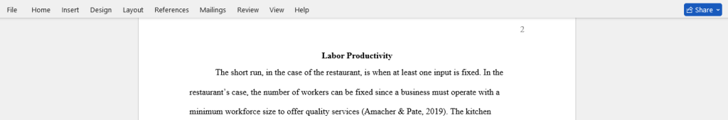 labor productivity