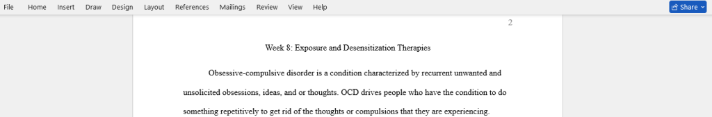 Exposure and Desensitization Therapies