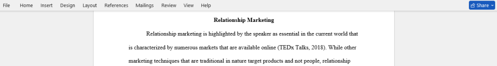 relationship marketing 