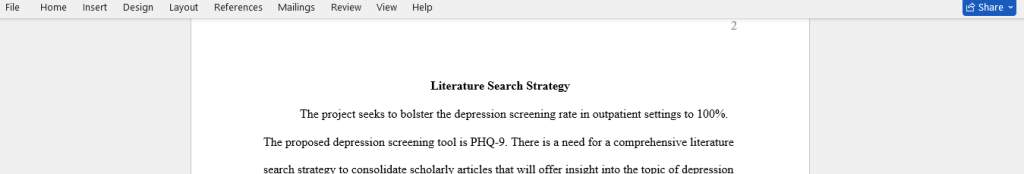 literature search 