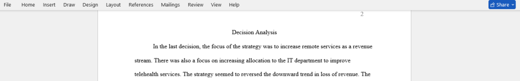 decision analysis