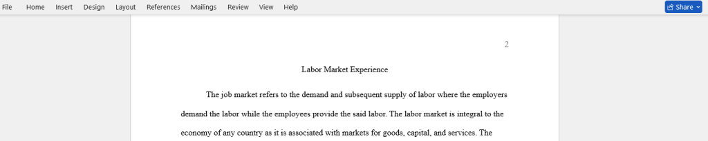 labor market