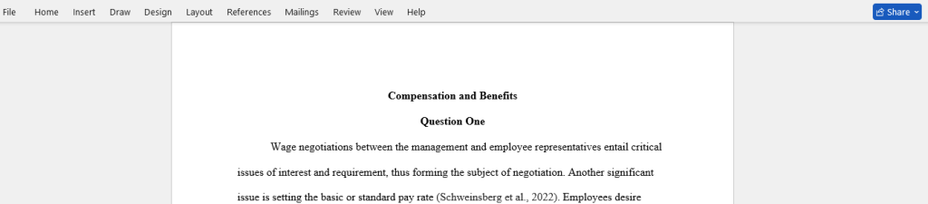 compensation and benefits
