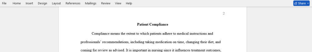 patient compliance 