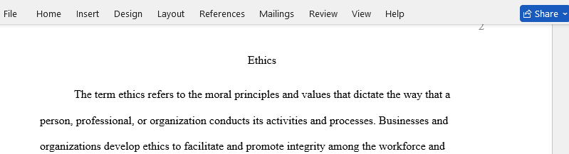 ethics