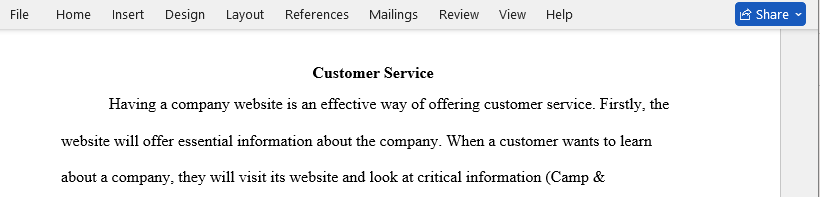 customer service
