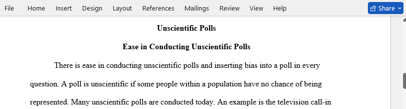 unscientific polls