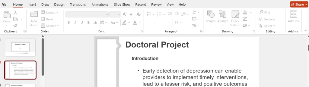 doctoral project
