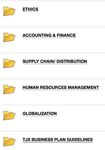 Exposure to functional areas of business, TJX, teamwork and business