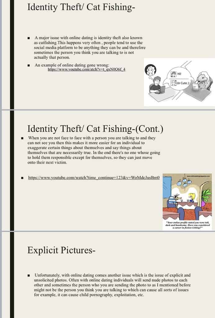 ethical issues with online dating