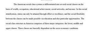 American Social Class Structure