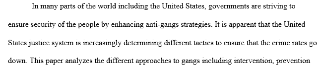 Analyzing Gangs