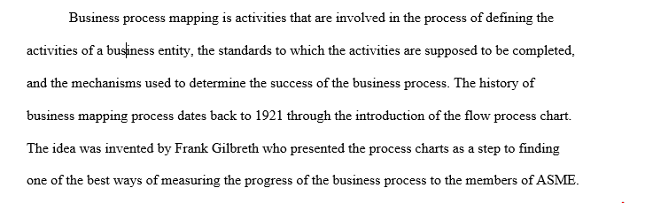 Business process mapping