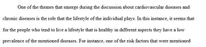 Chronic disease and the shared risk factors