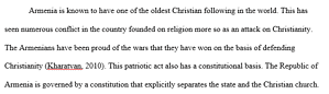Comparing Armenian Christianity to Orthodox Christianity