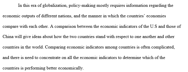 Comparison of the United States and China