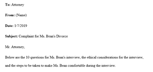 Complaint for Divorce